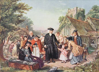 The Village Clergyman, illustration from 